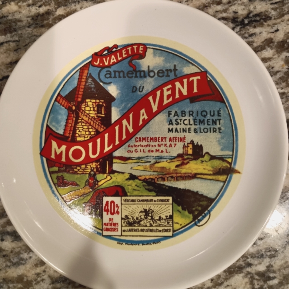 Vintage Moulin a Venti J. Valette Camembert Affine Windmill  Cheese Plate